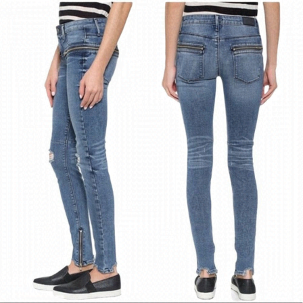 𝅺RTA Jagger Zipper Skinny Stretch Jeans Size 25